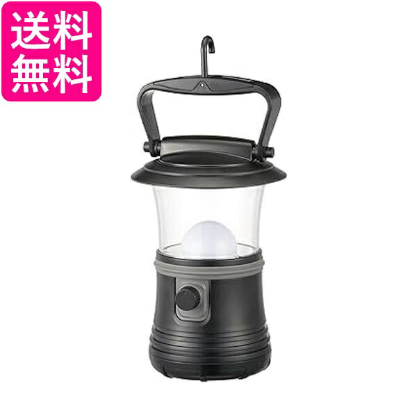 オーム電機 LN-60C7-K 08-0932 LEDランタン 調光 調色 無段階調光 電球色 ブラック OHM 送料無料 【G】