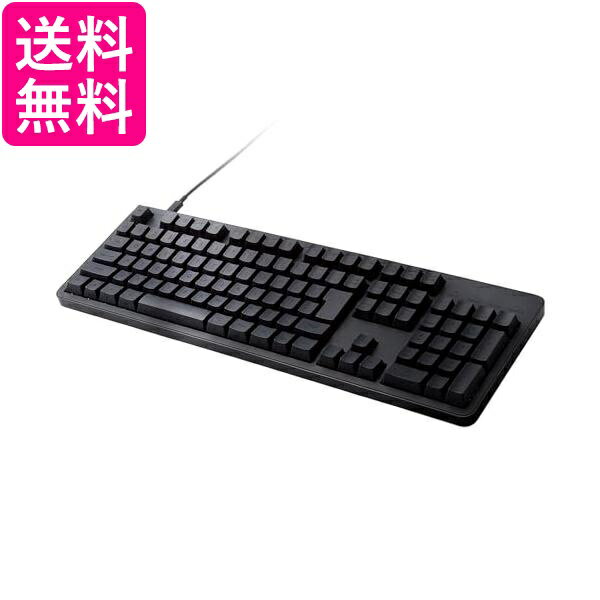 エレコム メカニカルキーボード Leggero 静音 有線 フルサイズ ブラック TK-MC50UKPBK 送料無料 【G】
