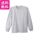 ヘインズ H5186-2 メンズ ヘザーグレー XL(2枚組) ビーフィー ロングスリーブ Tシャツ ロンT 長袖 2枚組 BEEFY-T 綿100% 送料無料...