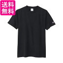 チャンピオン Tシャツ 半袖 丸首 綿100% COTTON USA ショートスリーブポケットTシャツ ベーシック C3-X357 メンズ ブラック L 送料無...