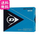 ダンロップ DSTBPRA2D ソフトテニス 練習用 DUNLOP SOFTTENNIS BALL 練習球 1ダース DUNLOP 送料無料 【G】(4)