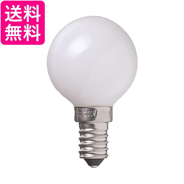 ヤザワ ベビーボール球 10W形 口金E14 径40mm ホワイト G401410W 送料無料 【G】