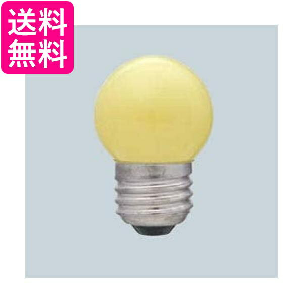 エルパ 寸丸球黄 電球 常夜灯 間接照明 E26 100V 7W イエロー G-13H Y 送料無料 【G】