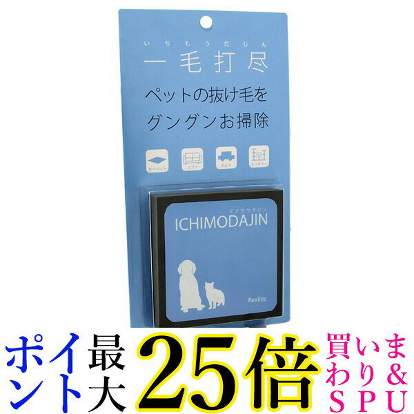 リアライズ 一毛打尽 いちもうだじん ペット 抜け毛 掃除用品 カーペット ソファ 車 毛布 掃除ブラシ 01002 送料無料