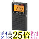 オーム電機 RAD-P300S-K DSPポケットラジオ AM/FMステレオ ブラック OHM 送料無料
