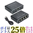 LAN 分配器 LAN ケーブル 分岐 1000Mbps スイッチングハブ RJ45 1入力4出力 4台同時使用 ネットワーク拡張 (管理S) 送料無料