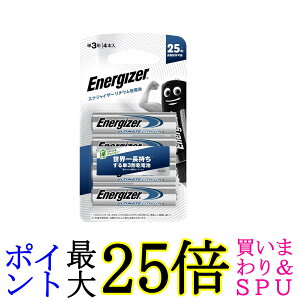 エナジャイザー LAA4PKJP リチウム乾電池 単3形 4本入 防災 災害 備蓄 液漏れ防止長寿命25年 送料無料