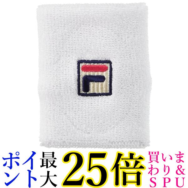 リストバンド フィラ テニス リストバンド VM9749 ホワイト F 送料無料 【G】