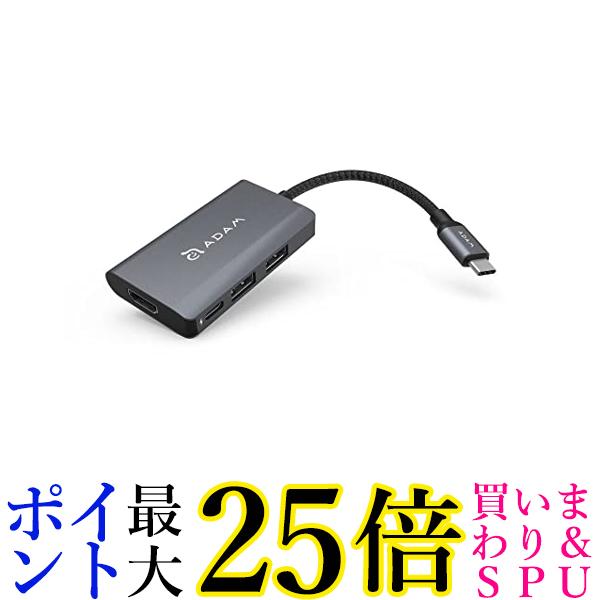 Adam Elements USB Type-C 2|[gnu/PD/HDMIϊA_v^[ AAPADHUBA01MGY  yGz