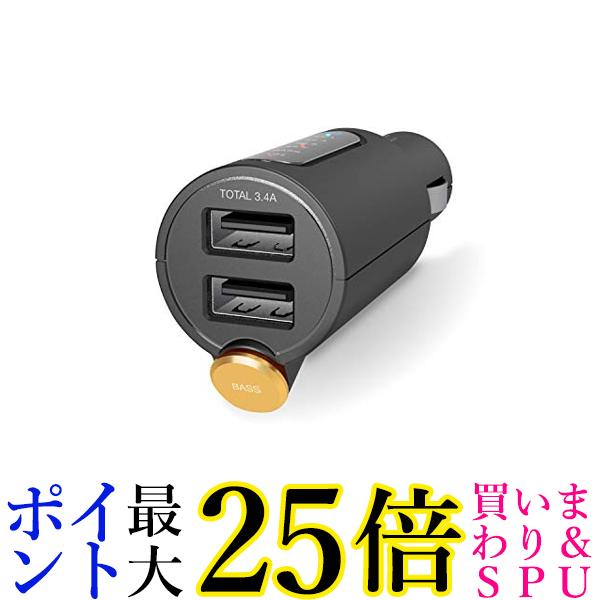 エレコム FMトランスミッター Bluetooth USB2ポート付 3.4A ブラック 送料無料 【G】