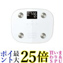 エレコム 体重計 体組成計 バックライト付き 100g単位測定 エクリア ホワイト HCS-FS03WH 送料無料 【G】