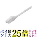 BUFFALO ツメの折れないLANケーブル カテゴリー6 ストレート フラット 5m ホワイト BSLS6FU50WH2 送料無料 【G】