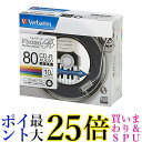 バーベイタムジャパン(Verbatim Japan) 音楽用 CD-R 80分 10枚 レコード調レーベル(インクジェット対応) Phono-R 48倍速 送料無料【G】