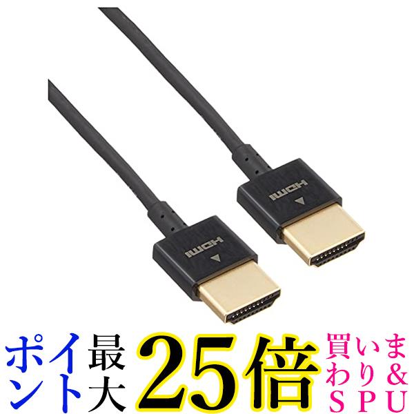 GR HDMI P[u 1.5m 4K~2KΉ X[p[X ubN CAC-HD14SS15BK  yGz