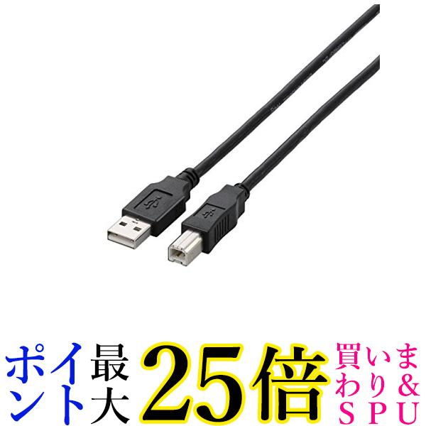 GR USBP[u B USB2.0 (USB A IX to USB B IX) 5m ubN U2C-BN50BK  yGz