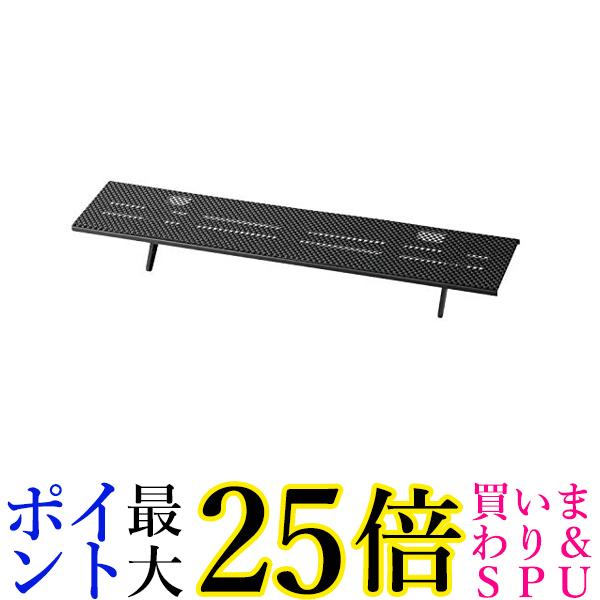 エレコム TV用アクセサリ TV上収納棚 滑り止めシート付 32インチ以上対応モデル 60cm 耐荷重5Kg ブラッ..