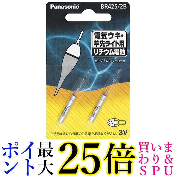 パナソニック ピン形リチウム電池 3V 2個入り BR425/2B 送料無料 【G】