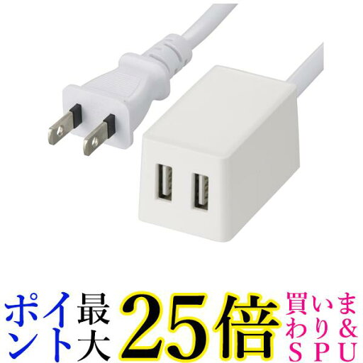 オーム電機 HS-3MUSB-22 00-1660 電源タップ ACアダプター AC充電器 急速充電 USB2ポート Type-A 2個口 3m 送料無料 【G】 オーム電機 HS-3MUSB-22 00-1660 電源タップ ACアダプター AC充電器 急速充電 USB2ポート Type-A 2個口 3m 送料無料 【G】
