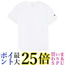 チャンピオン Tシャツ 半袖 丸首 綿100% COTTON USA ショートスリーブポケットTシャツ ベーシック C3-X357 メンズ ホワイト M 送料無...