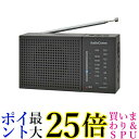 オーム電機 ラジオ 小型 AM FMハンディラジオ ブラック RAD-H234N-K 03-7054 送料無料 【G】