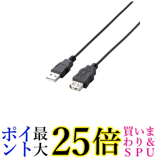 쥳 2010ǯǥ 쥳 USBĹ֥ USB2.0 A-A᥹ 1.5m ֥å U2C-JE15BK ̵ G
