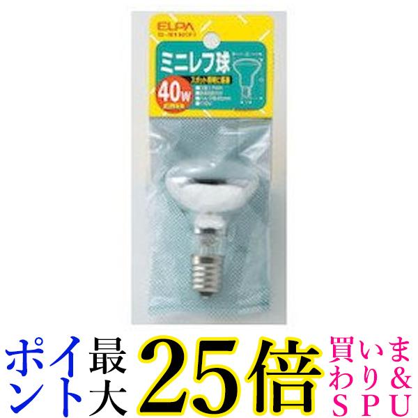 エルパ ミニレフ球 40W G-91H 送料無料 【G】