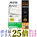 エーワン 名刺 マルチカード レーザー 100枚分 51335 送料無料 【G】