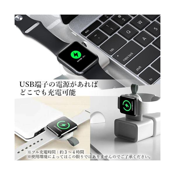 Apple Watch ���Ŵ� ���ȥ�å׽��Ŵ� �磻��쥹���Ŵ� �����ɥ쥹 ���� ����ѥ��� �������� USB �ۥ磻�� (����S) ����̵��