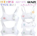 【メール便送料無料】GUNZE グンゼ ふわふわカップ ファーストブラ 子供 キッズ ジュニア スクール 女の子 女児 小学生 中学生 ガールズ ブラジャー 肌着 下着 インナー 体育 部活 スポーツブラ スポブラ ブラジャー A65 A70 A75