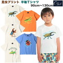 crescent （クレセント） 昆虫 プリント 半袖 Tシャツ 子供 キッズ 半袖 夏の虫 カマキリ バッタ てんとう虫 ヘラクレスオオカブト カブトムシ クワガタ 白 青 男の子 90cm 95cm 100cm 110cm 120cm 130cm