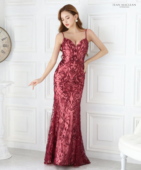 【2000円OFFクーポン対象】 JEAN MACLEAN ドレス 21185 キャバドレス 大きいサイズ あり ロングドレス ノースリーブ タイト エンパイ マキシ丈 JEANMACLEAN ドレス ナイトドレス 無地 レディース スナック クラブ 女性 大人