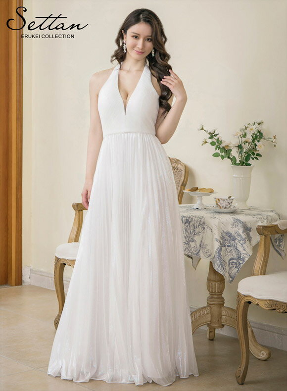 【2000円OFFクーポン対象】 エルケイ ERUKEI ドレス S35110 キャバドレス ロングドレス ノースリーブ フレア エンパイ マキシ丈 ERUKEI ナイトドレス 無地 レディース スナック クラブ 女性 大人