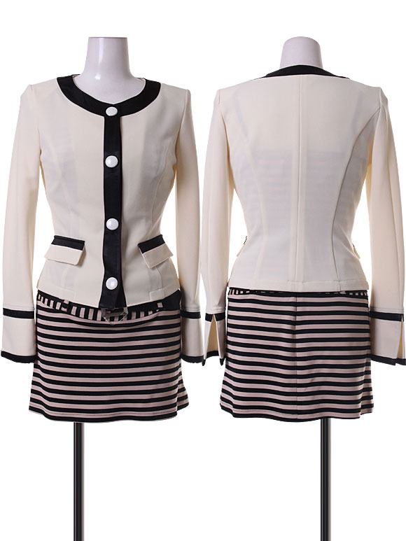 【1000円OFFクーポン対象】 ドレス キャバドレス スーツ ジャケット 付 ミニ スーツ 袖あり 長袖 ミニ丈 FlowTide 白 レディース 他と被らない ドレス セクシー ワンピース スナック 女性 大人 セール SALE 安い