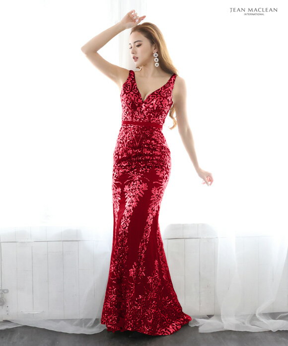 【2000円OFFクーポン対象】 JEAN MACLEAN ドレス 21186 キャバドレス 大きいサイズ あり ロングドレス ノースリーブ タイト エンパイ マキシ丈 JEANMACLEAN ドレス ナイトドレス 無地 レディース スナック クラブ 女性 大人