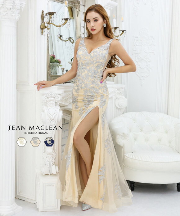 【2000円OFFクーポン対象】 JEAN MACLEAN ドレス 21074 キャバドレス 大きいサイズ あり ロングドレス ノースリーブ タイト スレンダー マキシ丈 JEANMACLEAN ドレス ナイトドレス 無地 レディース スナック クラブ 女性 大人
