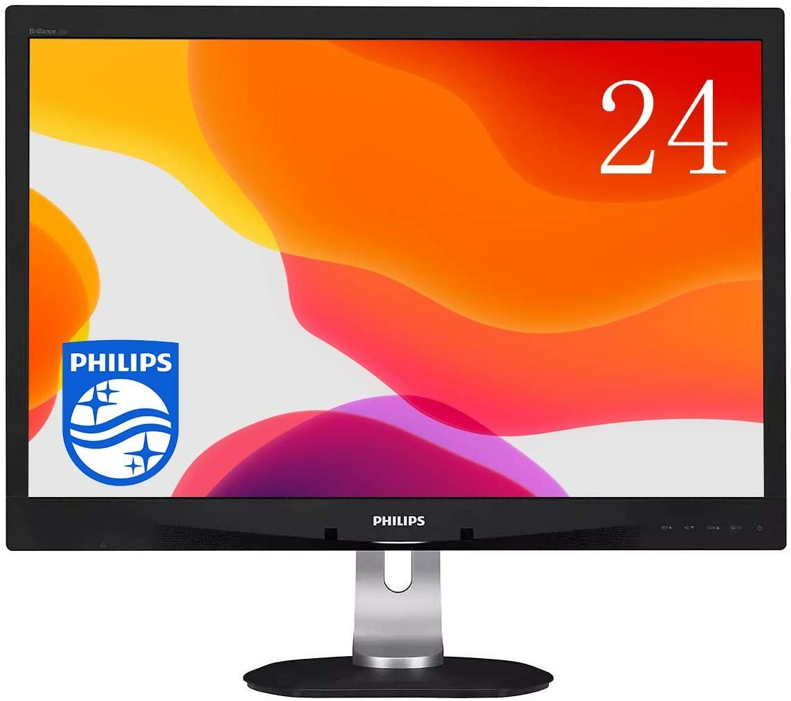 Philips フィリップス 240B4QPYEB 24インチ PLSパネル採用ワイド Power Sensor 搭載液晶モニター 内蔵スピーカー WUXGA 1920x1200 中古 送料無料 一ヶ月保証