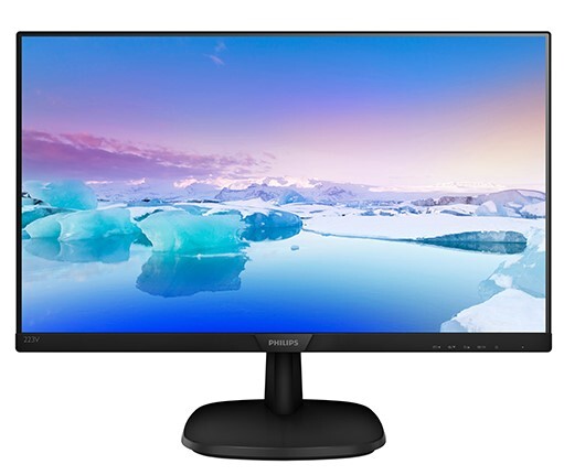 PHILIPS 223V7QHAB/11 液晶ディスプレイ 21.5型 フル HD 液晶モニター 21.5型ワイド液晶ディスプレイ ブラック (HDMI/D-Sub/スピーカー搭載) 中古 送料無料 1か月保証期間付き