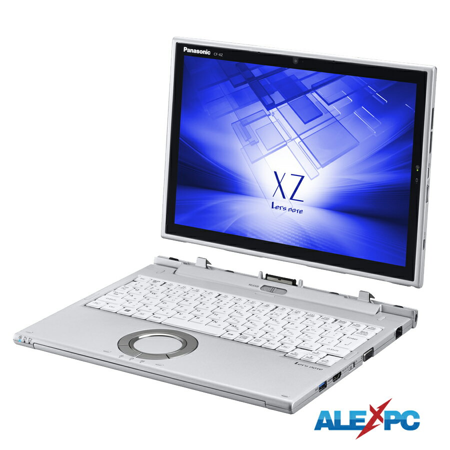 楽天ALEX PC 楽天市場店中古パソコン タブレット ノート 2in1PC Panasonic Let's note CF-XZ6 12インチ軽量 7世代Core i5-7200U メモリ8GB SSD256GB Type-C 顔認証対応Full HDカメラ＆高画質リアカメラ Office Windows10 送料無料