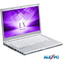 ノートパソコン 中古パソコン Webカメラ内蔵 Panasonic Let’s note CF-LX6 14型大画面フルHD 7世代Core i5-7300U M.2SSD256GB メモリ8GB Office Windows10 送料無料