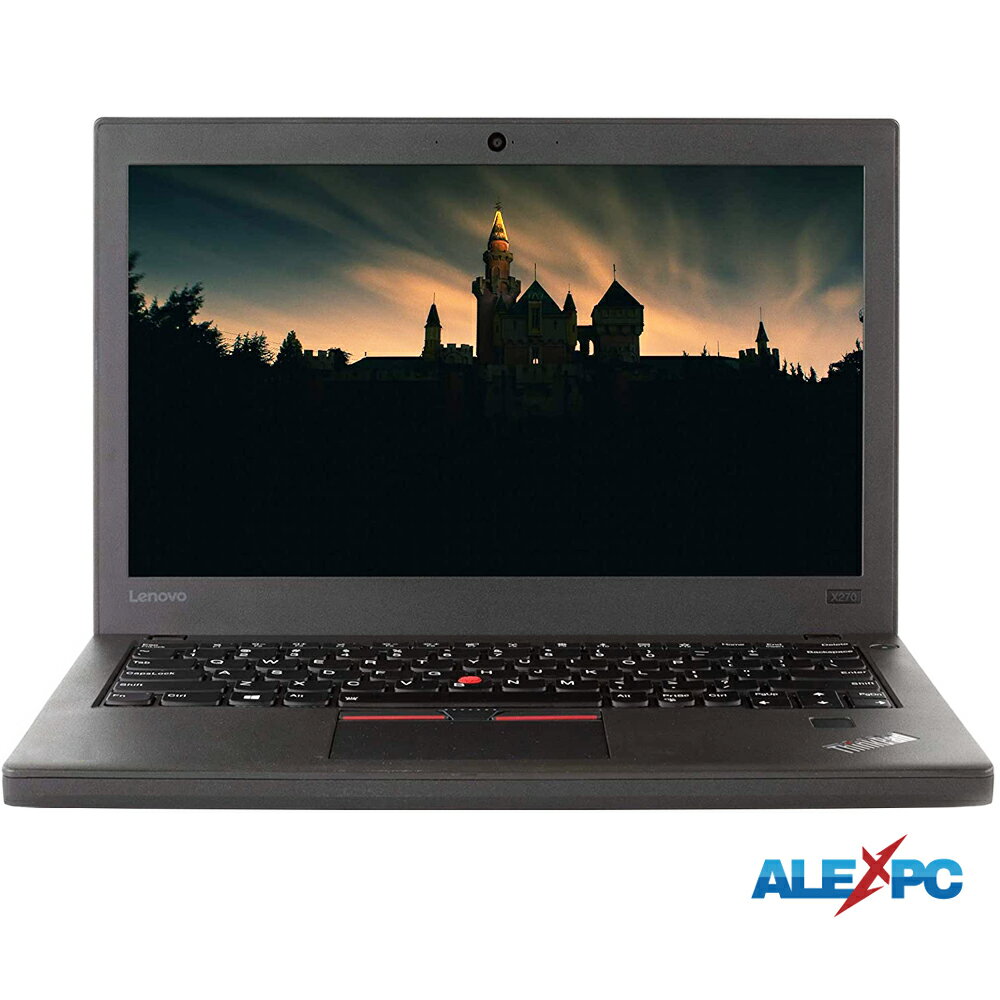 中古パソコン ノートパソコン Webカメラ内蔵 Lenovo ThinkPad X270 12.5インチ 薄型軽量 Core i5-6300U メモリ8GB NVMeSSD256GB Type-C 指紋認証 Office Windows10 送料無料