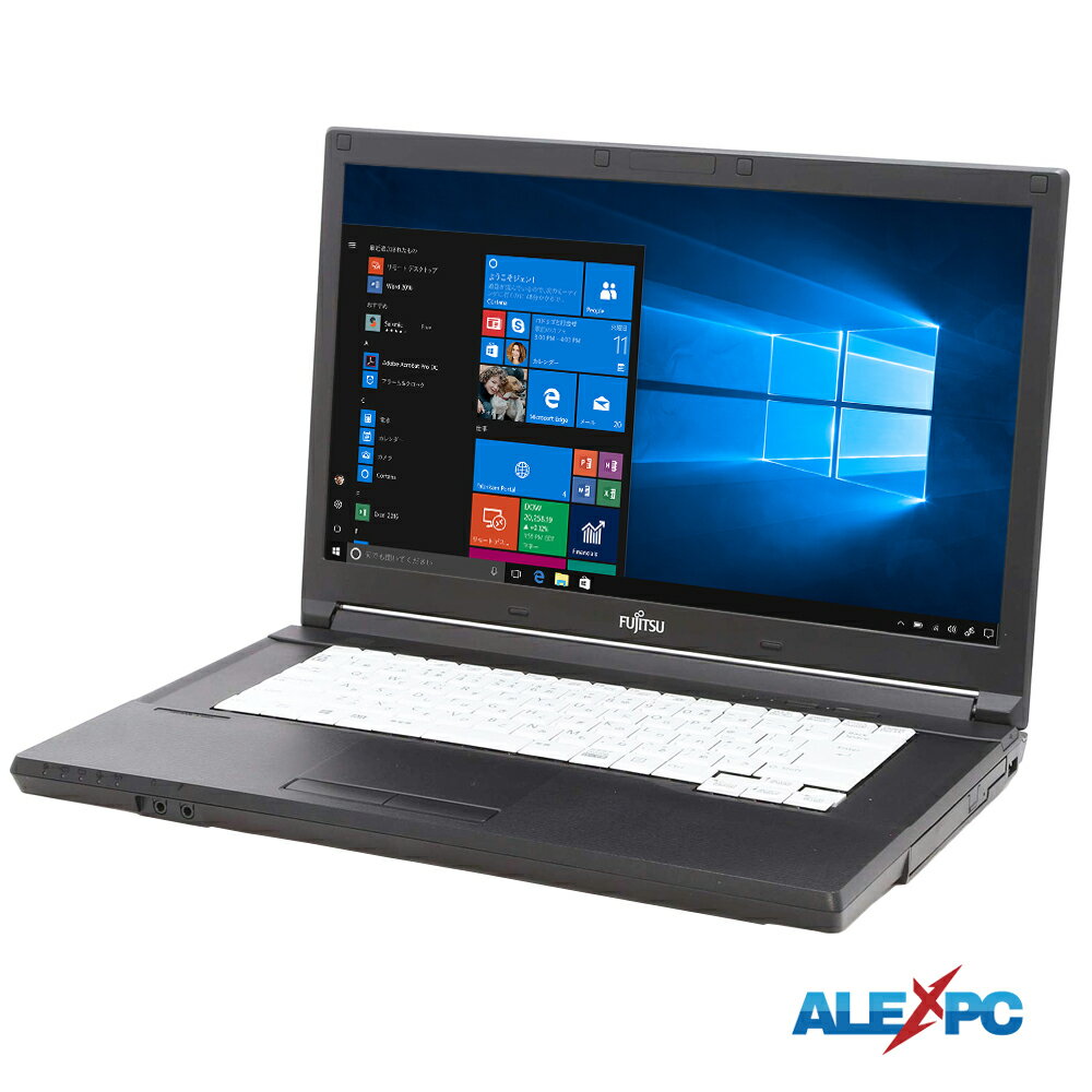 中古パソコン ノートパソコン Webカメラ付き 快速SSD大容量 富士通 LIFEBOOK A576 15.6型フルHD Core i5-6300U メモリ8GB 新品SSD512GB..