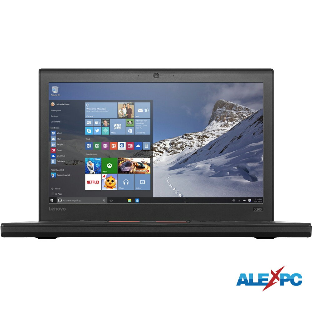 中古パソコンノートパソコン Webカメラ内蔵 Lenovo ThinkPad X260 12.5型 Core i7-6600U メモリ8GB SSD256GB 指紋認証 HDMI Office Windows10 送料無料