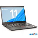 ノートパソコン 中古パソコン Webカメラ内蔵 Lenovo ThinkPad T490s 14インチ薄型IPS液晶フルHD 8世代Core i7-8665U vPro メモリ16GB NVMeSSD512GB Type-C Thunderbolt3 キーボードバックライト HDMI Office Windows11 送料無料