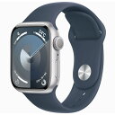 Apple(アップル) Apple Watch Series 9 GPSモデル 41mm MR913J/A シルバー/ストームブルースポーツバンド M/L