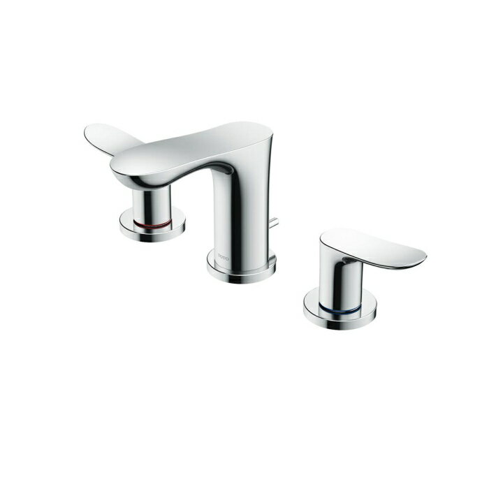 TOTO 台付2ハンドル混合水栓 TLG01201JA (埋込、泡まつ、ワンプッシュ、共用)