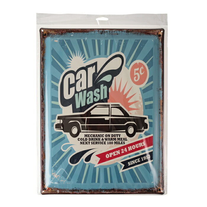 綿半プライベートブランド サインプレート CAR WASH [2]