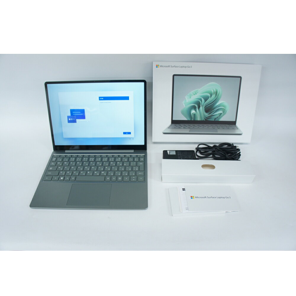 Rakuten - Microsoft(マイクロソフト) [中古B](2553700014405)Surface Laptop Go 3 XK7-00010 セージ 店頭展示機 (Core i5-1235U/8GB/256GB/12.4インチ/Office/Win11)