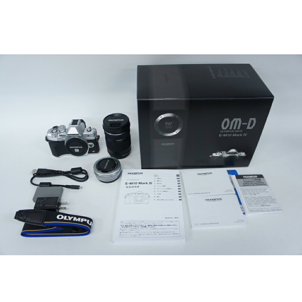 Rakuten - Olympus(オリンパス) [展示品A](2532400018647)OM-D E-M10 Mark IV EZダブルズームキット シルバー