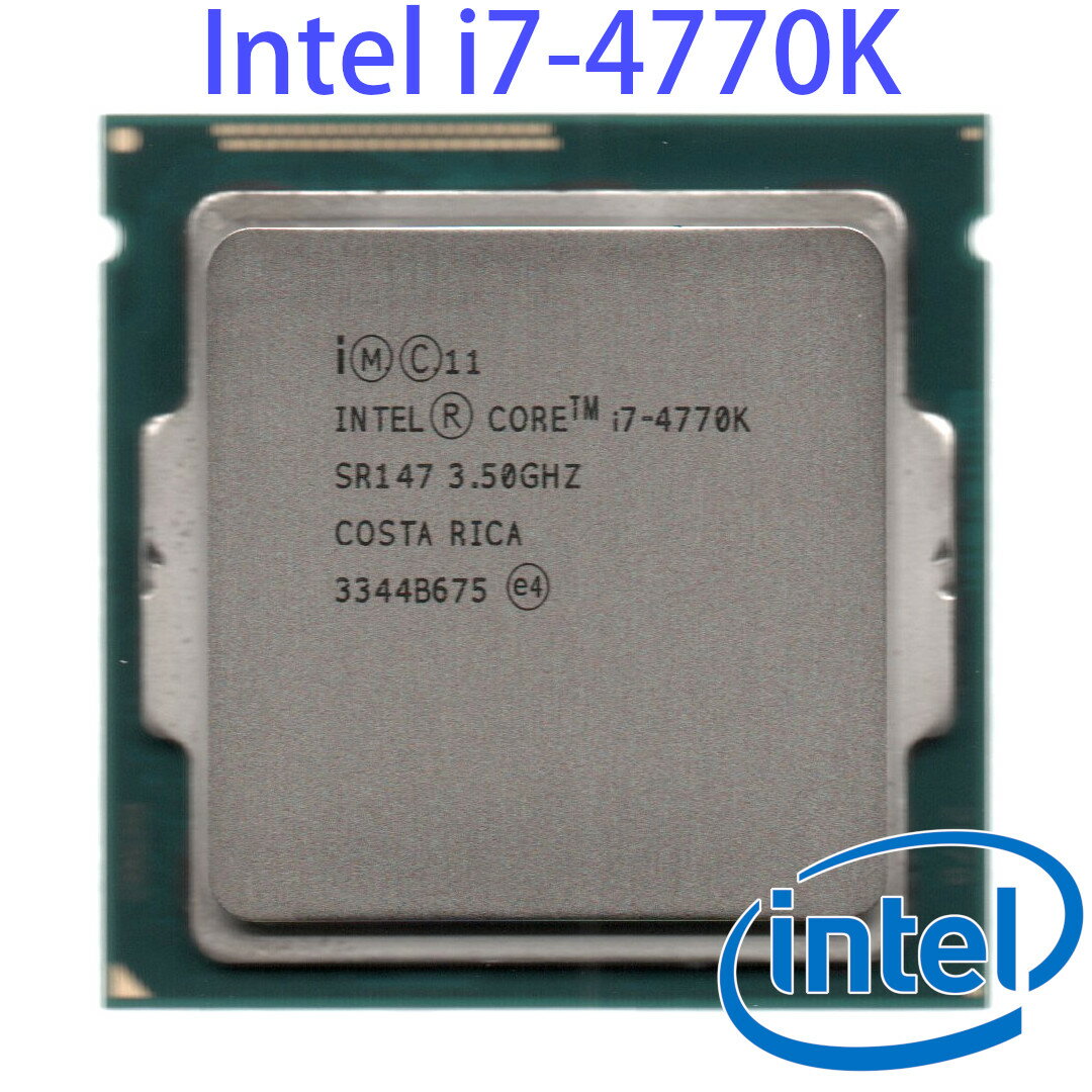 【訳あり奉仕品】外装に汚れあり 動作に問題なし Intel Core i7-4770K 3.5 GHz 8MBキャッシュ 4コア8スレッド ターボブースト時 3.9 GHz 動作確認済品【中古】