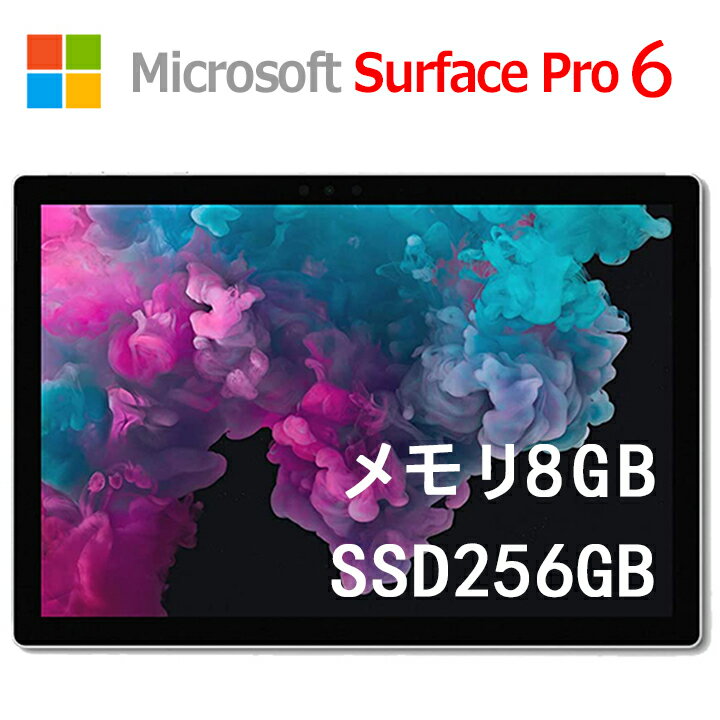 ֥֥åPC Microsoft Surface Pro 6 12.3  8GB SSD256GB 8Core-i5 2.6GHz 2K 2736 x 1824 åѥͥ Officeդ//HDMI / Windows 11 Pro ť֥åPC /Ρȥѥ  ֥å WIFI Bluetoothפ򸫤